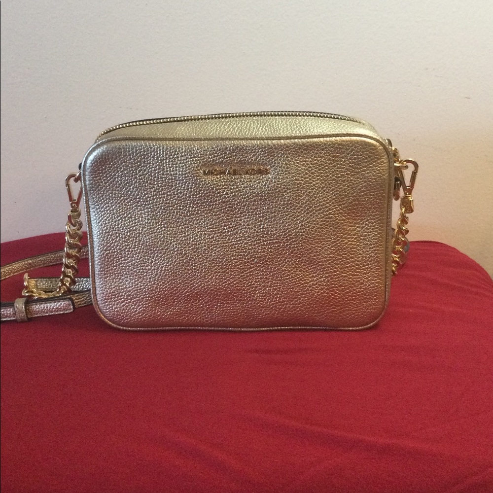 Michael Kors Ginny Leather Crossbody Bag